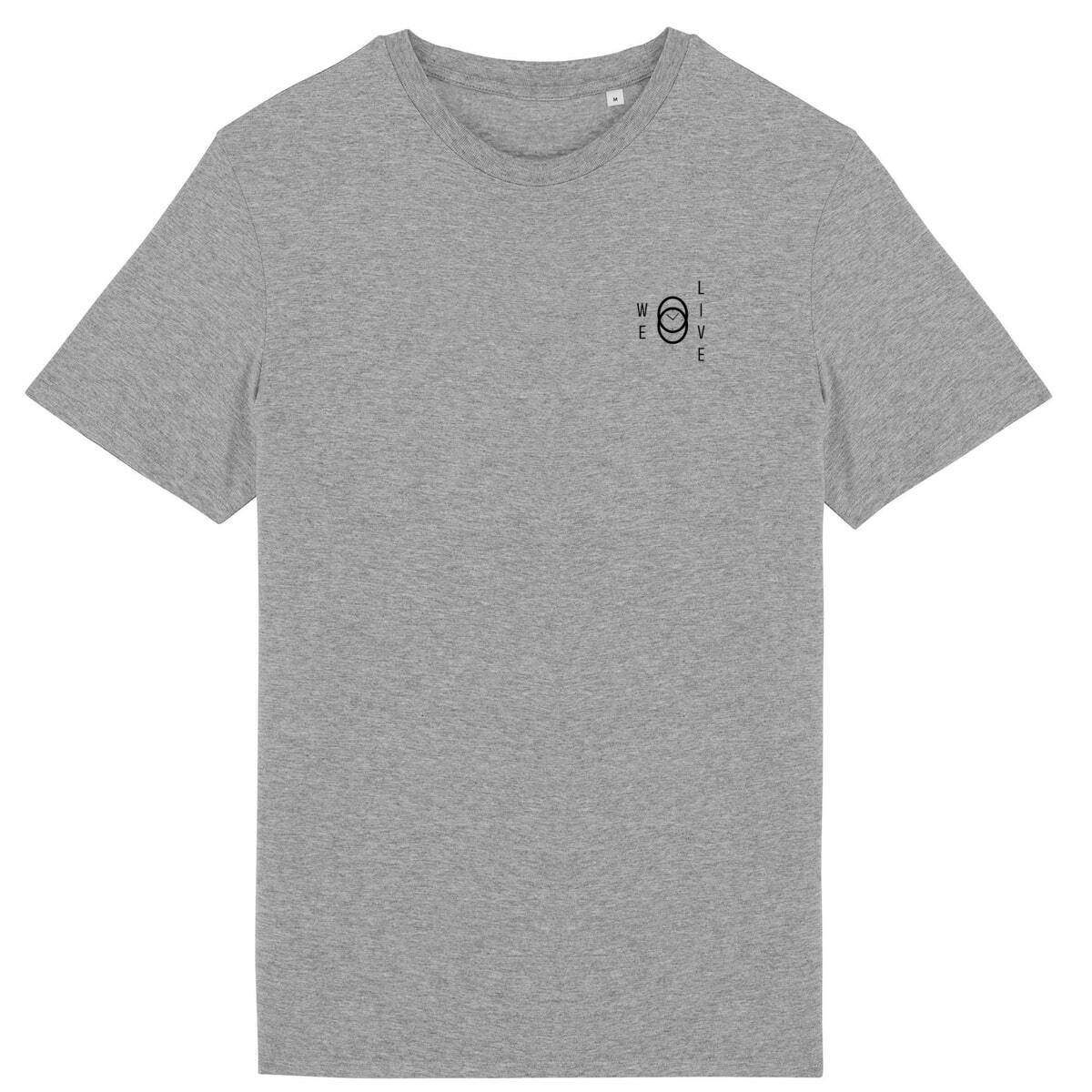 T-shirt unisexe léger - Blanc / Gris